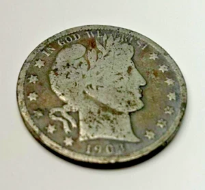 1903-S Barber Half Dollar Vintage Antik Silber US Münze - Bild 1 von 2