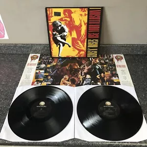 2LP VINYL GUNS N ROSES USE YOUR ILLUSION 1 GEF 24415 EUROPE 1ST PRESS EX+/EX - Picture 1 of 19