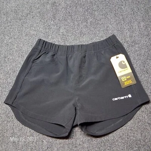 NWT Carhartt Shorts Youth Size Small Rugged Flex Ripstop Black - Picture 1 of 10