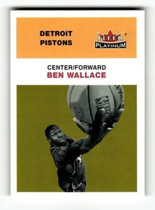 2001-02 Fleer Platinum #19 Ben Wallace - Bild 1 von 2