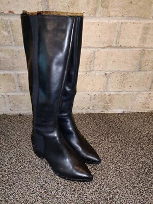 Botas de montar altas Bleecker & Bond Gabbi negras para mujer talla 6,5 Foto 1 de 4