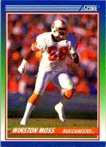 1990 Score Football 390 Winston Moss - Picture 1 of 1