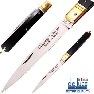 DE LUCA Coltello pieghevole tascabile STILETTO Coltellino multiuso italiano collezione