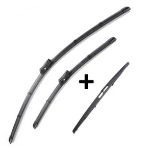 Peugeot Partner Wiper Blades Aero For VAN 2008-2016 FRONT PAIR & REAR 3 x BLADES - Picture 1 of 9