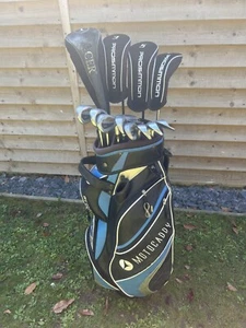 NICE STARTER SET OF MENS PROSIMMON GOLF CLUBS IN A MOTOCADDY CART BAG. FREE POST - Picture 1 of 12