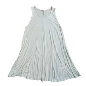 Talula Aritzia Womens  Dress L White Ivory Spandex Stretchy Flowy Trapeze Comfy - Picture 1 of 13