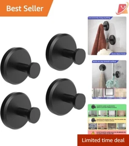 Suction Cup Hooks ABS Plastic 4-Pack Holds 15 lbs Waterproof for Bathroom Kit... - Picture 1 of 9