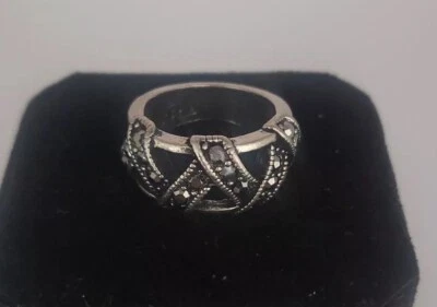 Womens Lia Sophia Ring Size 6.5 Statement Silver Tone Costume Jewelry( Ster 5070 - Image 1 of 4