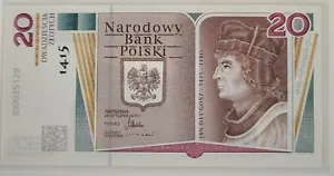 More details for poland 20 zlotych 2015  &#039;&#039; 600th birthday of jan dlugosz &#039;&#039;   p-188a   