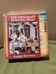 Norman Rockwell “The Rookie” Saturday Evening Post 1000 Piece Jigsaw Puzzle NEW - Picture 1 of 3