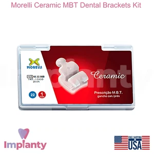 Kit de soportes dentales Morelli Cerámica MBT 20 piezas Odontología estética translúcida - Imagen 1 de 4