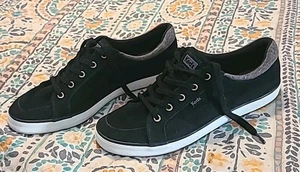 NEW Keds Women's Center III Suede Lace Up WH66400 US Size 9.5 M Black gray - Picture 1 of 5