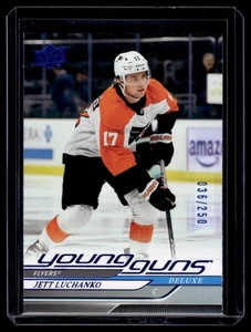 2024-25 Upper Deck Young Guns Deluxe Jett Luchanko RC /250 #484 - Picture 1 of 2