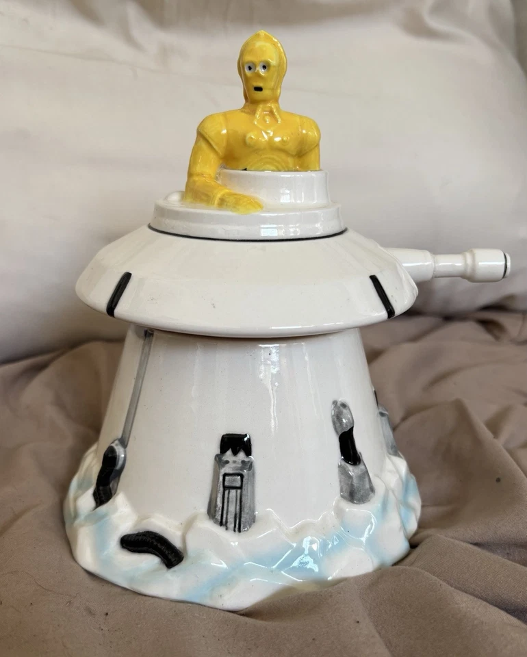 Vintage Star Wars C-3PO Hoth Turret Sigma Caixa de Música Cerâmica 1983 FUNCIONA - Imagem 1 de 4