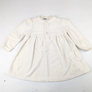 Ralph Lauren cremefarbenes Velourskleid 12 Monate - Bild 1 von 4
