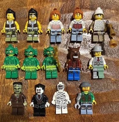 LEGO Monster Fighters Minifiguras Lote de 14 Monstruo del Pantano Vampiro Frankenstein + Foto 1 de 4