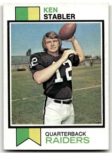 1973 Topps #487 Ken Stabler Oakland Raiders HOF ROOKIE NR-MINT+ NO RESERVE! - Picture 1 of 2