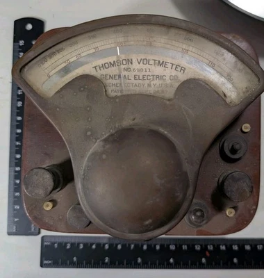 Voltímetro Thomson General Electric antiguo  Foto 1 de 4