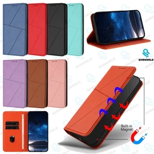 for Samsung M52 M14 M54 M34 M15 M55 M35 M62 M42 Magnetic Flip Case Leather Cover - Picture 1 of 20