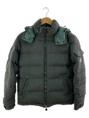 MONCLER Mongeneable Double Zip Down Jacket 1 Wool GRY 112 091 40338 05 - Image 1 of 4