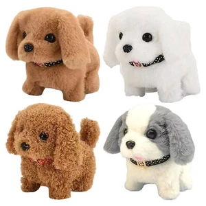Electronic Walking And Barking Plush Dog Toy Interactive Puppy Dog Skin-friendly - Picture 1 of 16