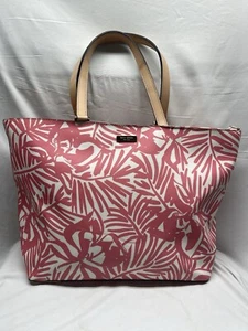 Bolso de Mano Kate Spade Jules Grant Street Vinilo Granulado Rosa Blanco Floral Cartera - Imagen 1 de 10