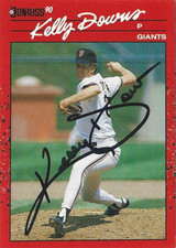Kelly Downs Autographed 1990 Donruss #177 Baseball Card San Francisco Giants MLB