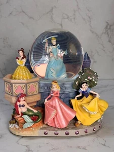 Disney Princess Musical Snow Globe A Dream Is A Wish Your Heart Makes Read Desc - Picture 1 of 8