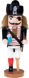14 Inch Traditional Wooden Nutcracker Festive Christmas Decor for Shelves Tables - Picture 1 of 12