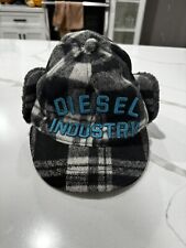 Vintage Diesel Industries Customized One Size Winter Checkered Hat Cap New