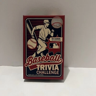MLB Béisbol Trivia Desafío Juego de Cartas 50 Cartas 250 Preguntas Nuevo en Caja Piezas Maestras Foto 1 de 2