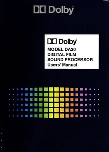 Dolby # Bedienungsanleitung # DA-20 # Sound Processor # 29 Seiten # englisch - Bild 1 von 8