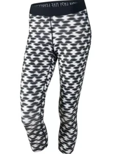 Nike Women's Printed Relay Capri Crop Tight Leggings 645612 Sz XS MSRP $60 NEW! - Picture 1 of 4