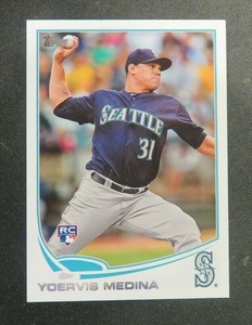 2013 Topps, Seattle Mariners - YOERVIS MEDINA (RC) - Venezuela