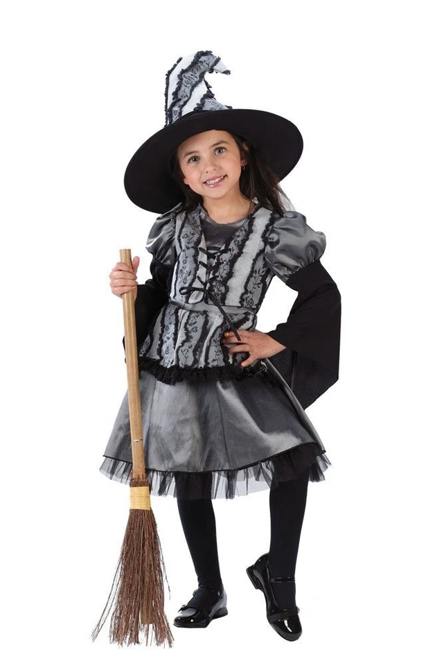 Lil' Goth Rose Witch - Fun World, Toddler Small Halloween Costume, Cosplay, Grey - Image 1 of 1