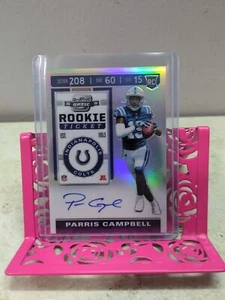 2019 Panini Contenders Parris Campbell Rookie Ticket Autograph Prizm Sliver 134 - Picture 1 of 2