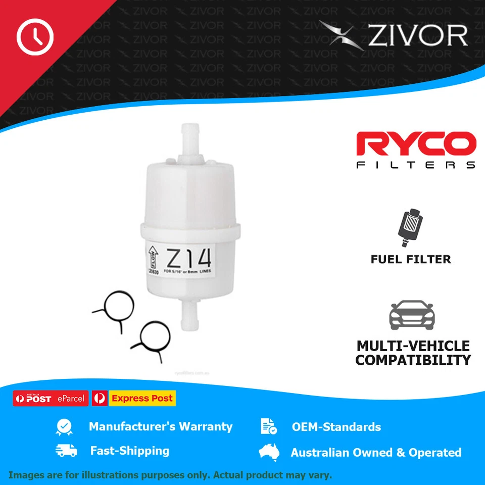 New RYCO Fuel Filter For FORD FALCON XB 5.8L 351 cu.in Cleveland Z14 - image 1 of 4