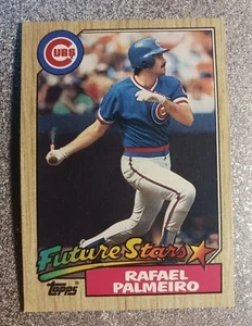 1987 Topps #634 Rafael Palmeiro Rookie Chicago Cubs RC - Picture 1 of 2