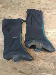 Vtg 70s 80s Black Diamond Over Boots Gaiters Mens L Snow Climbing Hiking Camping - Picture 1 of 12