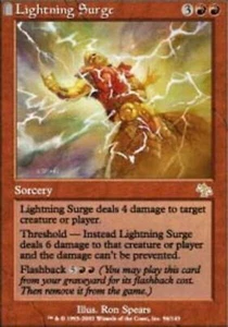 MTG: Lightning Surge - Red Rare - Judgement - Jud - Magic Card - Picture 1 of 1