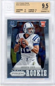 2012 Panini Prizm - #203 Andrew Luck RC BGS 9.5 Gem Mint Colts - Picture 1 of 2