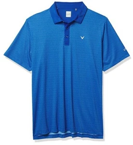 Callaway, Men's Golf Polo Shirt, Surf the Web Blue, Small - Picture 1 of 3