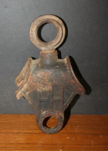 Metal Rope Pulley Grapple Hook #348A Block and Tackle Hook Pulley Frame - Picture 1 of 8