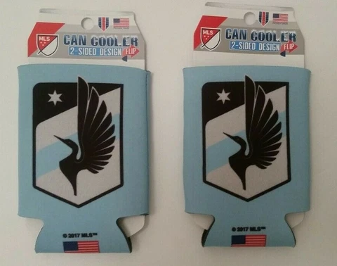 2017 Minnesota United FC WinCraft 12oz. Can Cooler Double Sided Set of 2-pk Cover