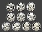 Decade Set of Proof Jefferson Nickels 1970-1979 (10 Coin Lot)