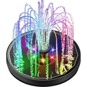 Solar Fountain Pump for Bird Bath with Lights,3.5W Solar Water Fountain with 220 - Picture 1 of 6