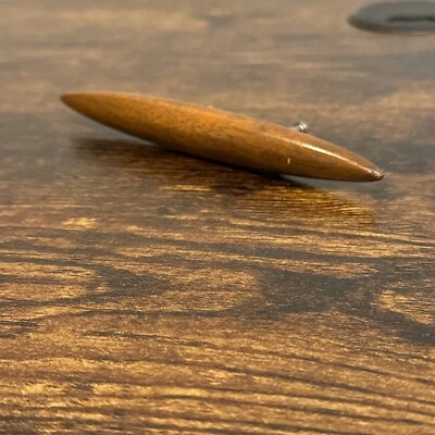 Broyhill Emphasis Drawer Pull For Desk Or Nightstand Walnut MCM Mid Century - Image 1 of 4