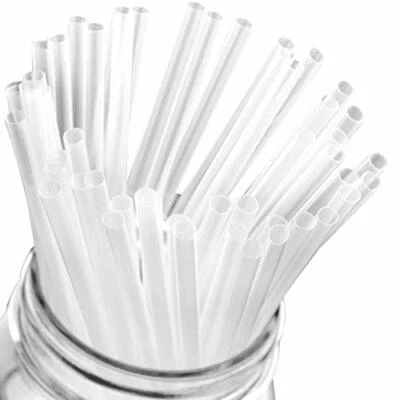 Deluxe Plastic Cocktail Straws Bulk Pack Individually Wrapped by Avant Grub