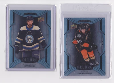2020-21 UD ALLURE BLUE SHORT PRINT ROOKIE BASE CARDS #101-150 - DROP DOWN LIST - Image 1 of 4