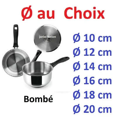 Casserole Inox tous feux dont induction bombé IBILI avec bord verseur